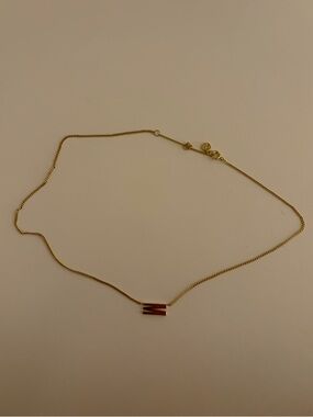gorjana gold wilder M initial necklace
